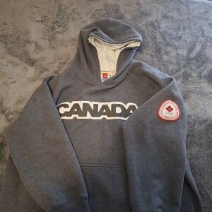 Gray Canada Olympic Hoodie. HBC. Mens LRG.